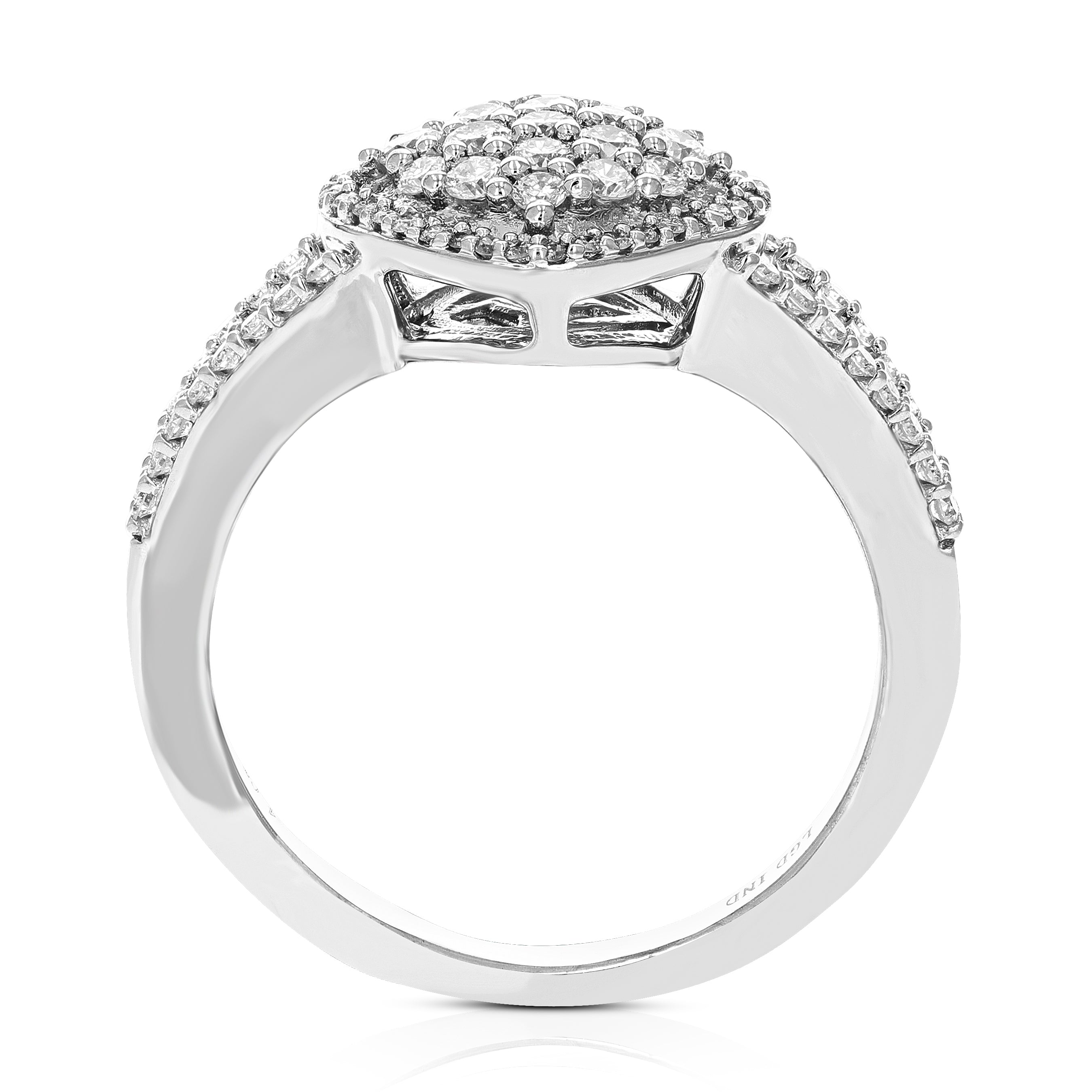 Composite Diamond Engagement Ring