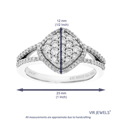 Composite Diamond Engagement Ring