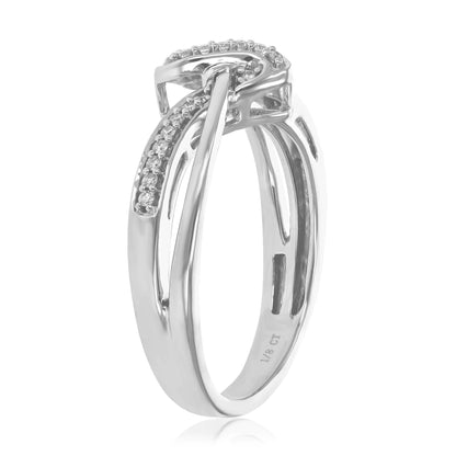 Twisted Knot Diamond Band