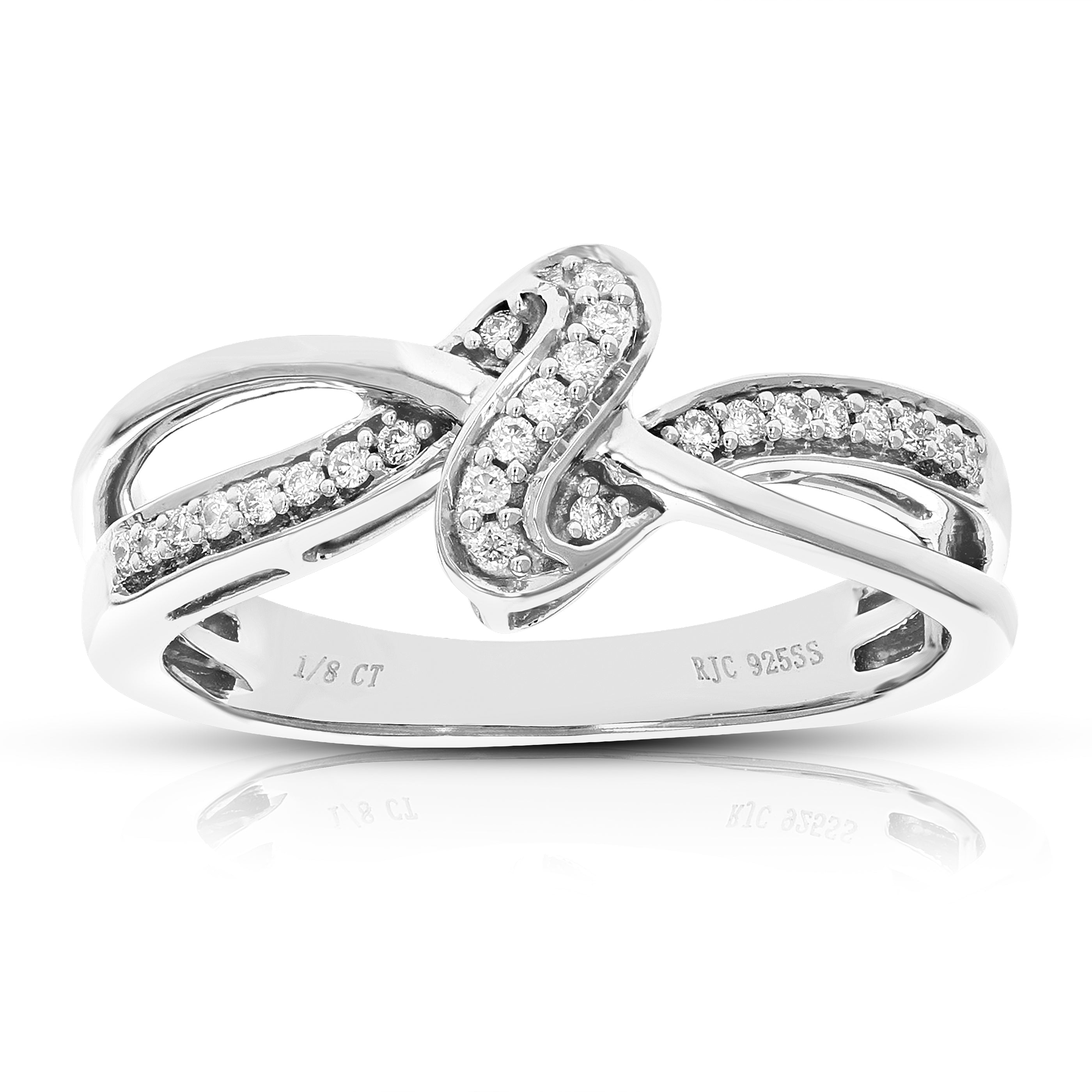 Twisted Knot Diamond Band