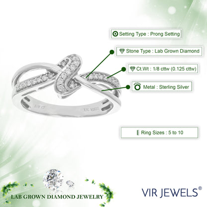 Twisted Knot Diamond Band