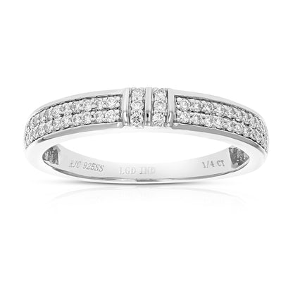 Knot Diamond Wedding Band