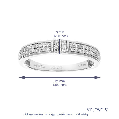 Knot Diamond Wedding Band