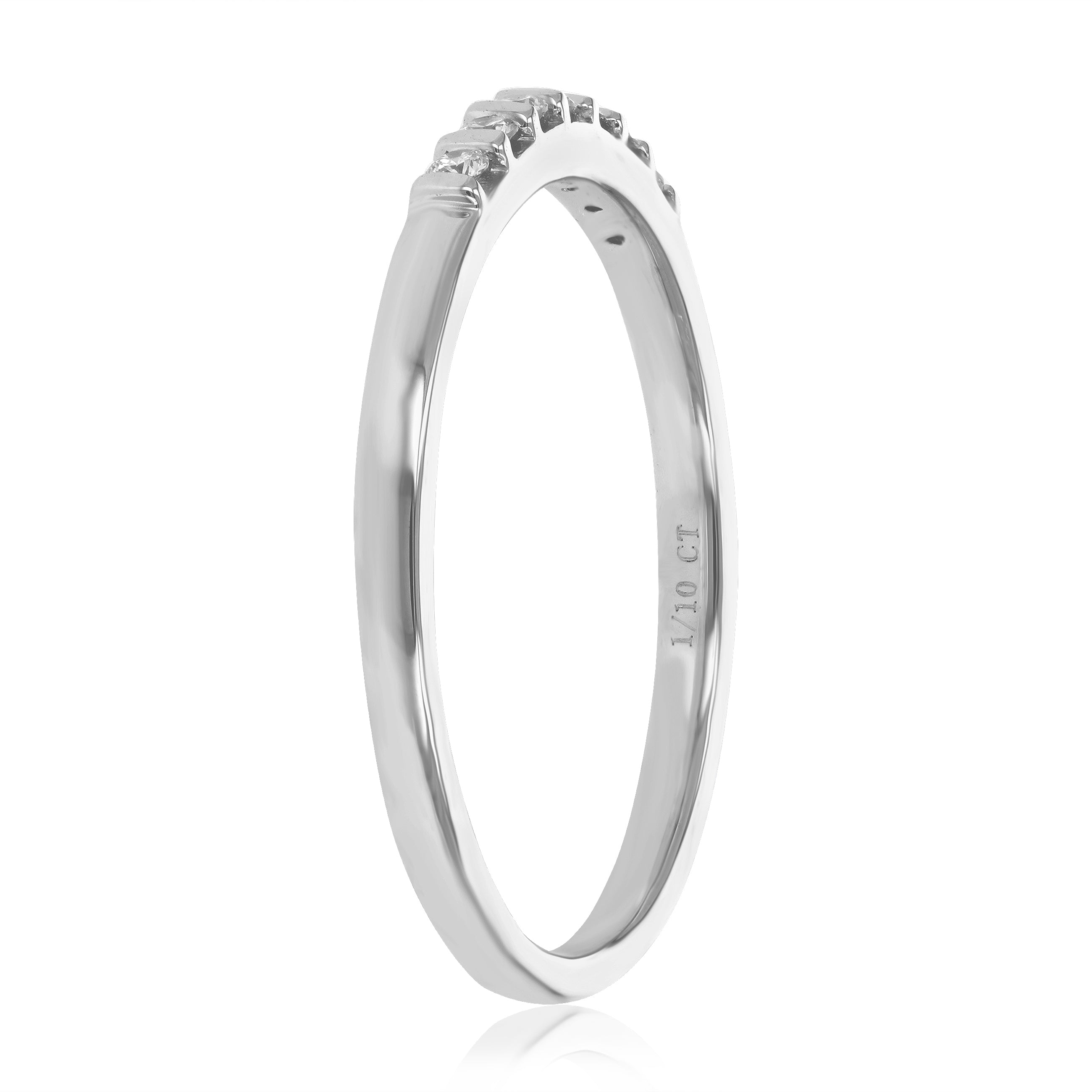 Seven Stone Diamond Wedding Band