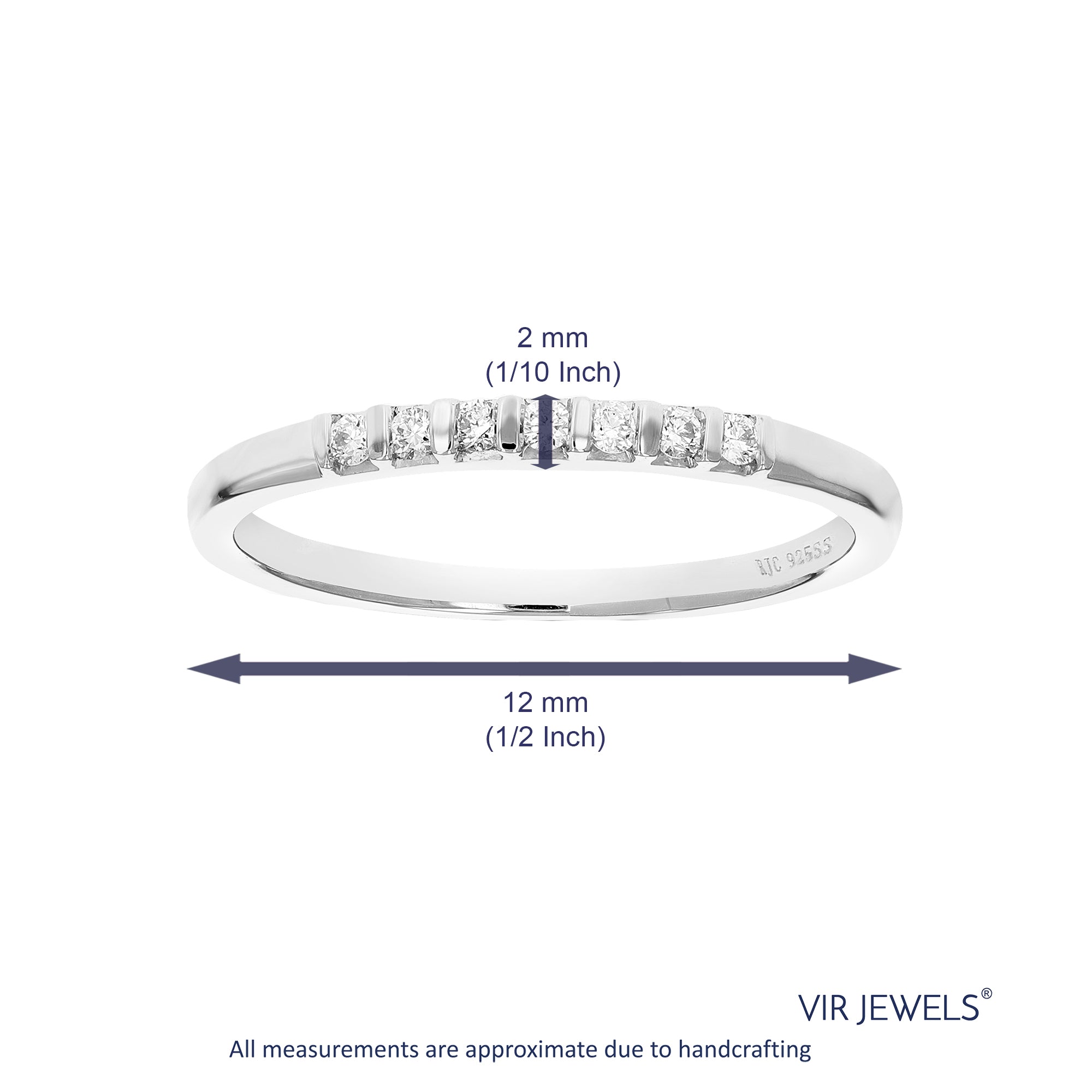 Seven Stone Diamond Wedding Band