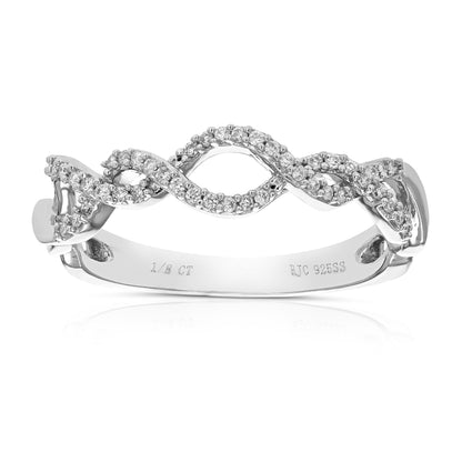 Infinity Diamond Wedding Band