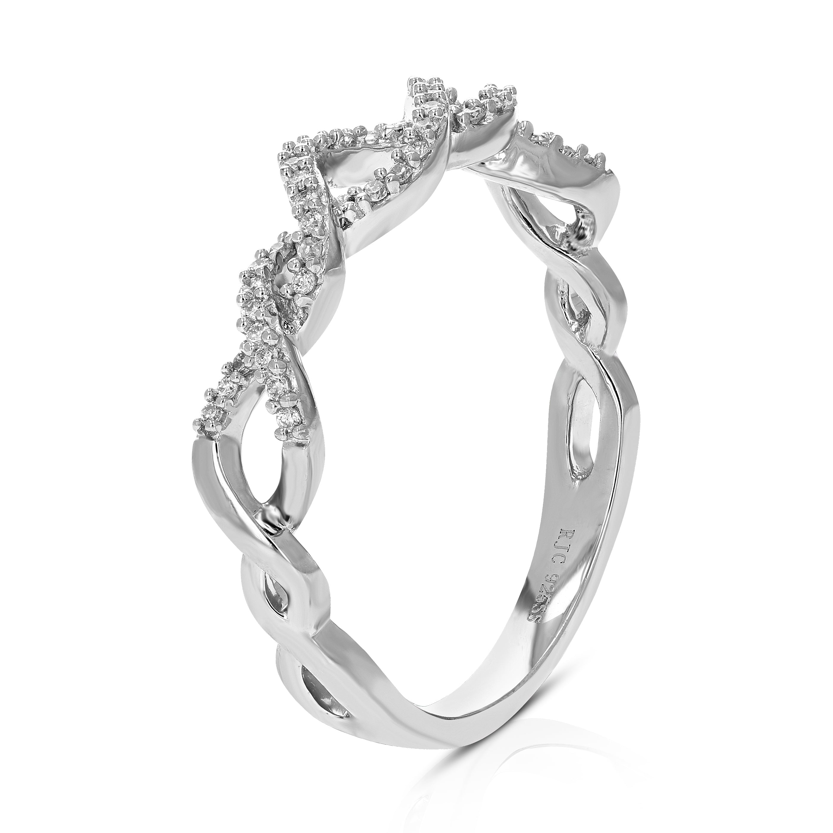 Infinity Diamond Wedding Band