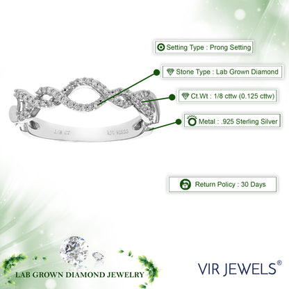 Infinity Diamond Wedding Band