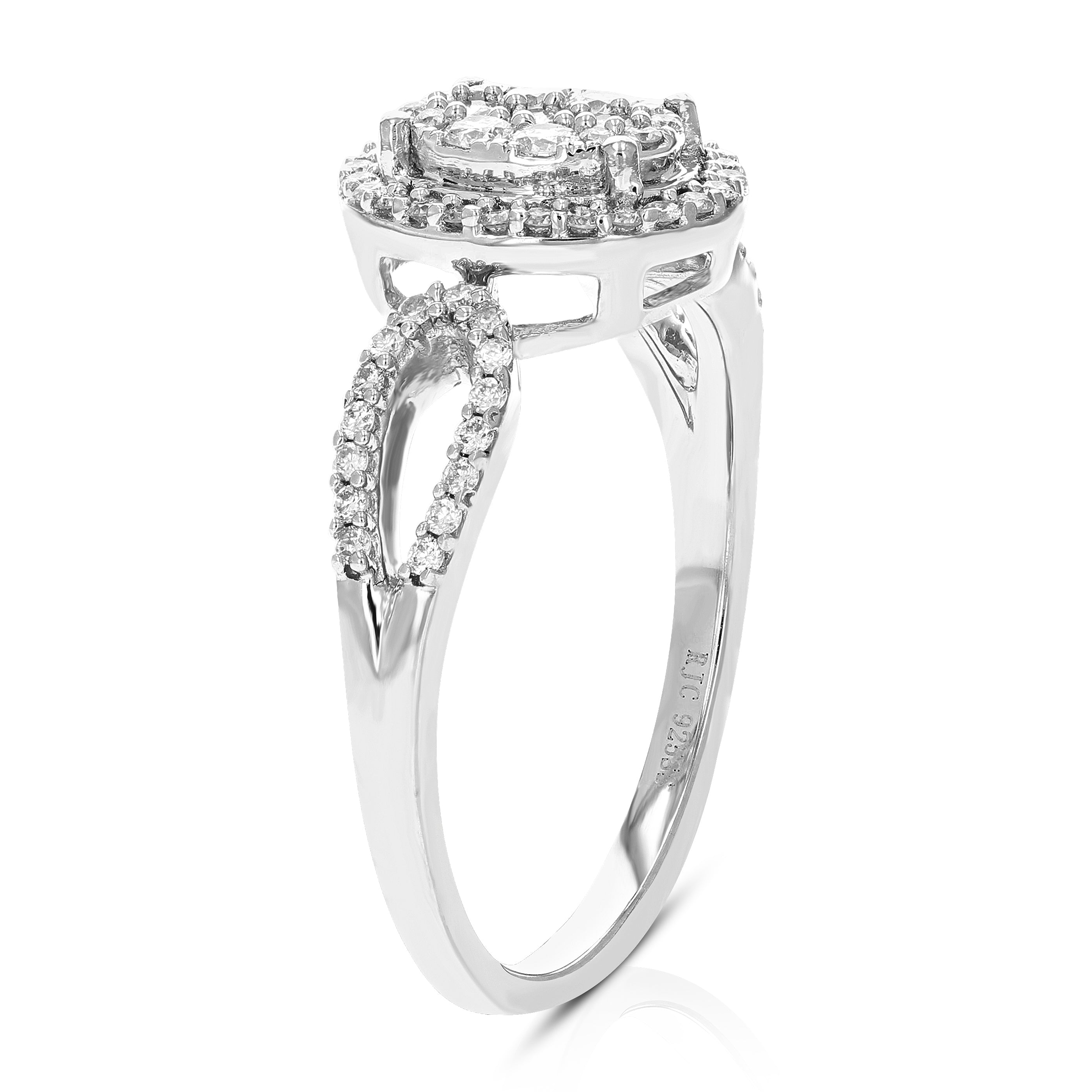 Oval Split Shank Engagement Ring