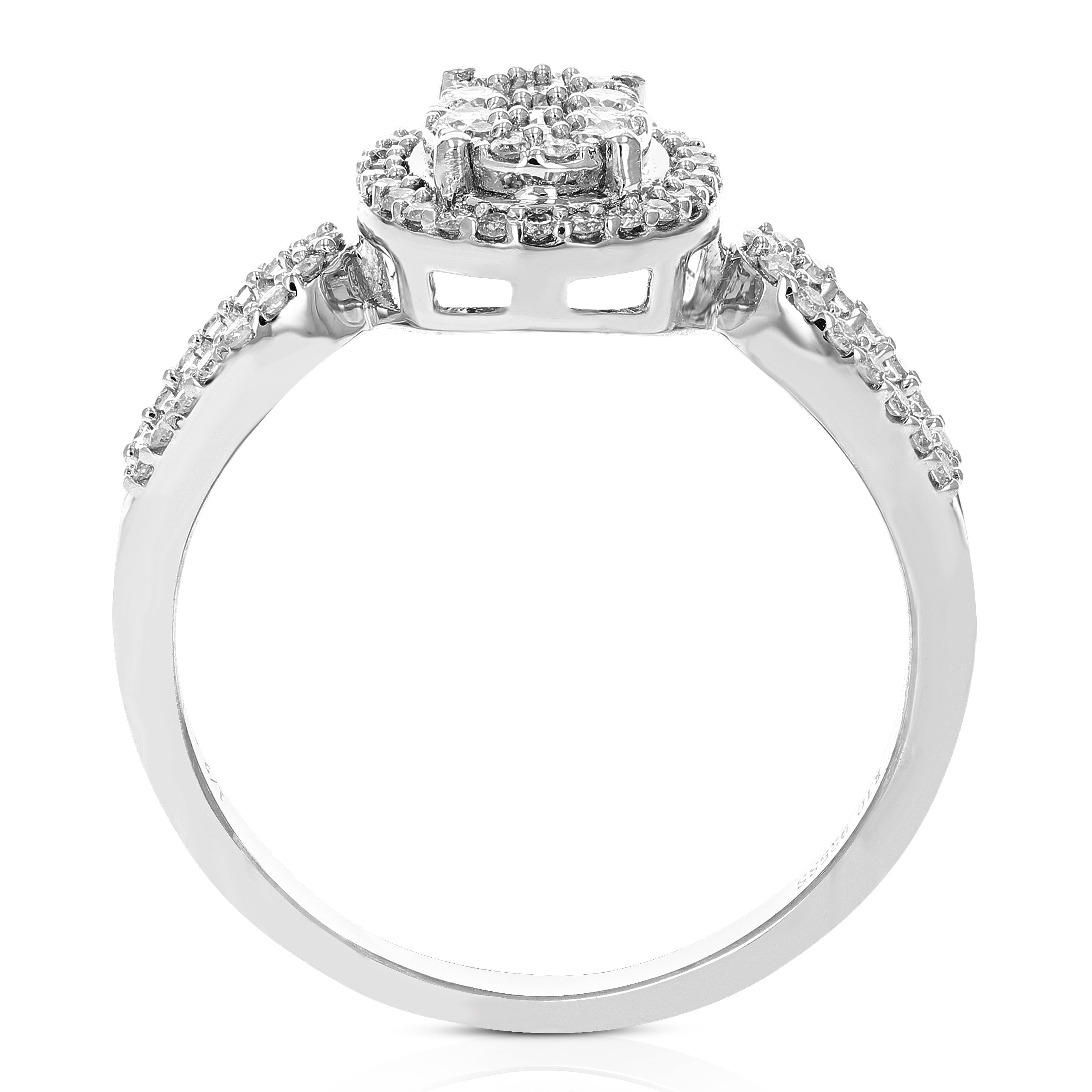 Oval Split Shank Engagement Ring