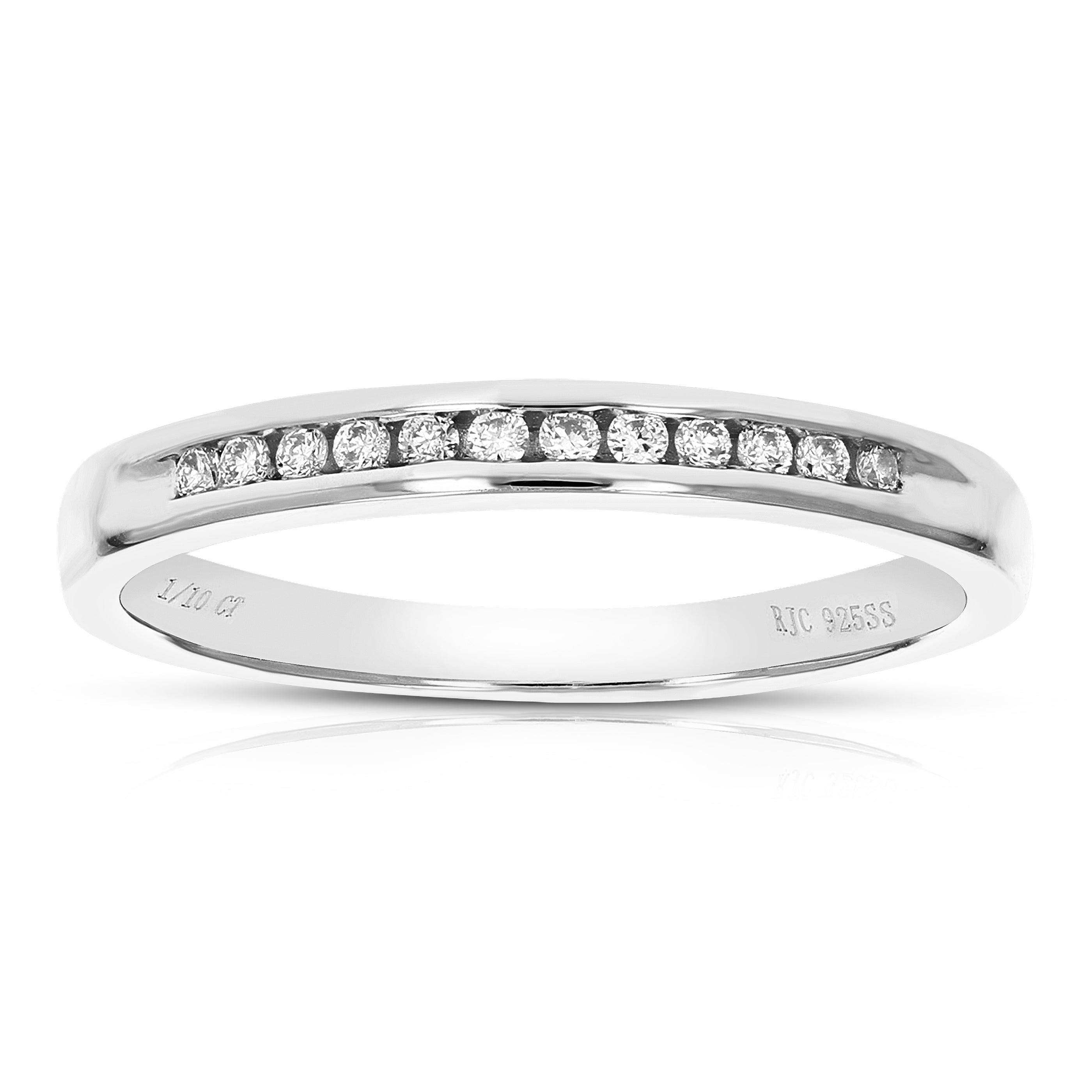 Diamond Channel Pave Wedding Band