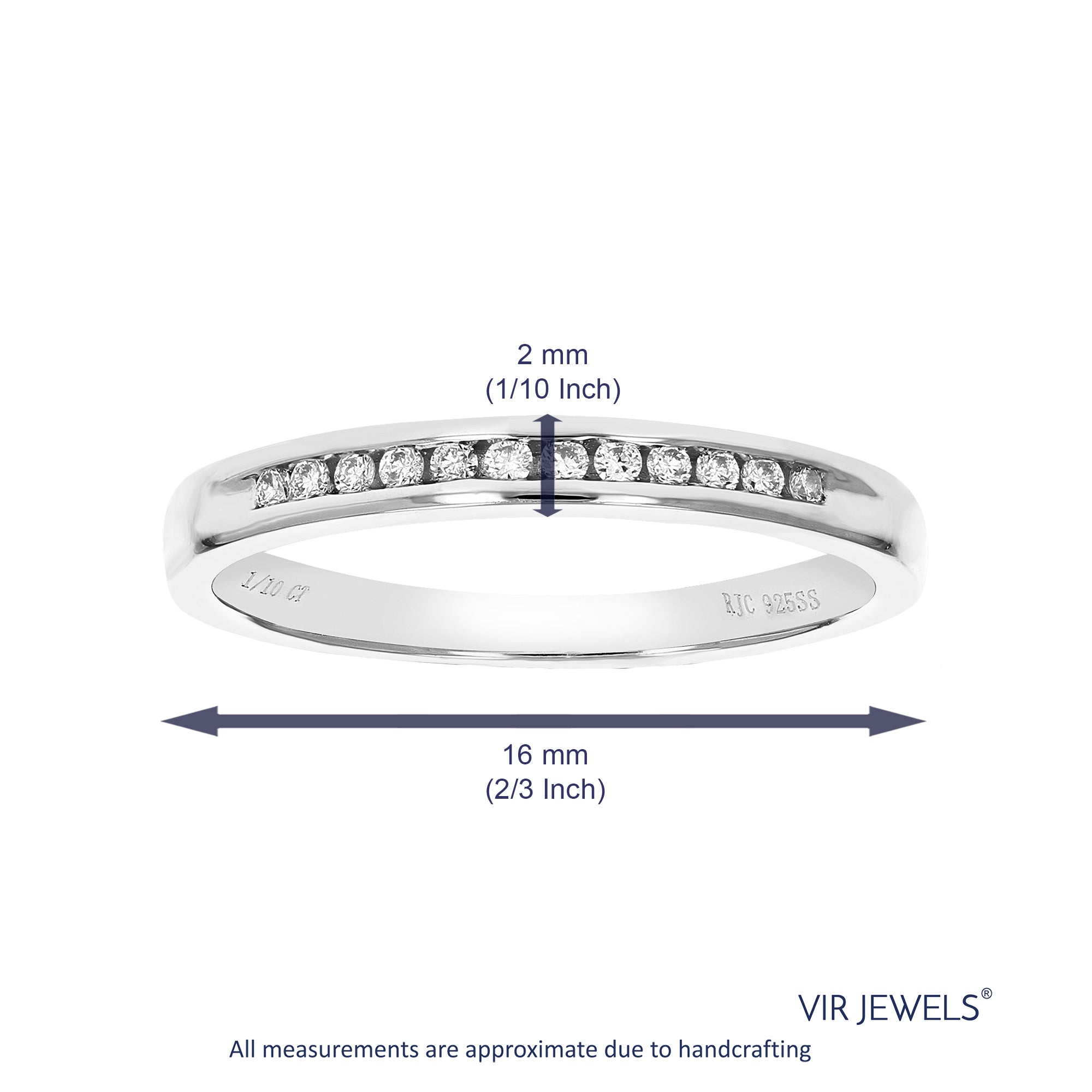 Diamond Channel Pave Wedding Band