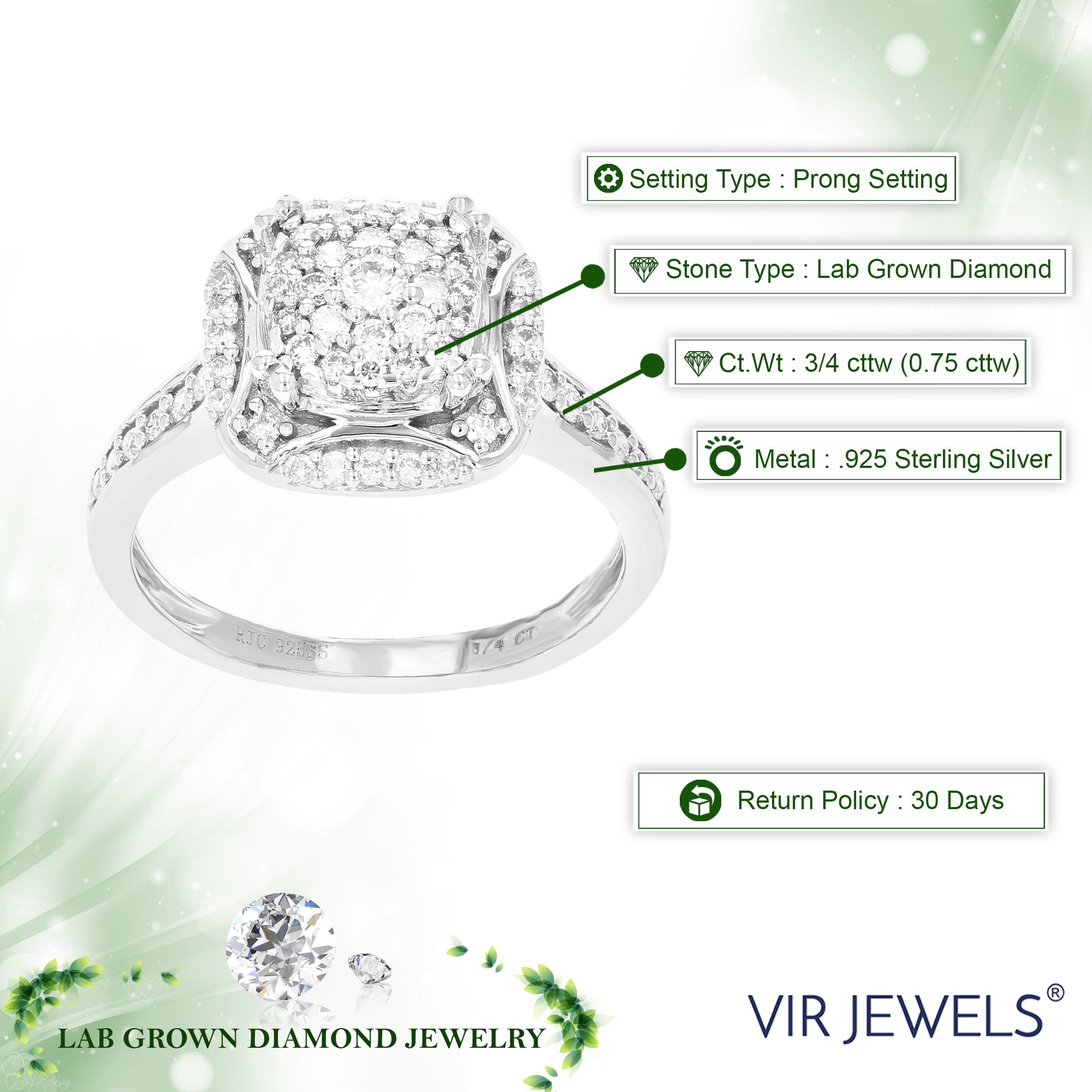 Engagement Ring Cushion Diamond