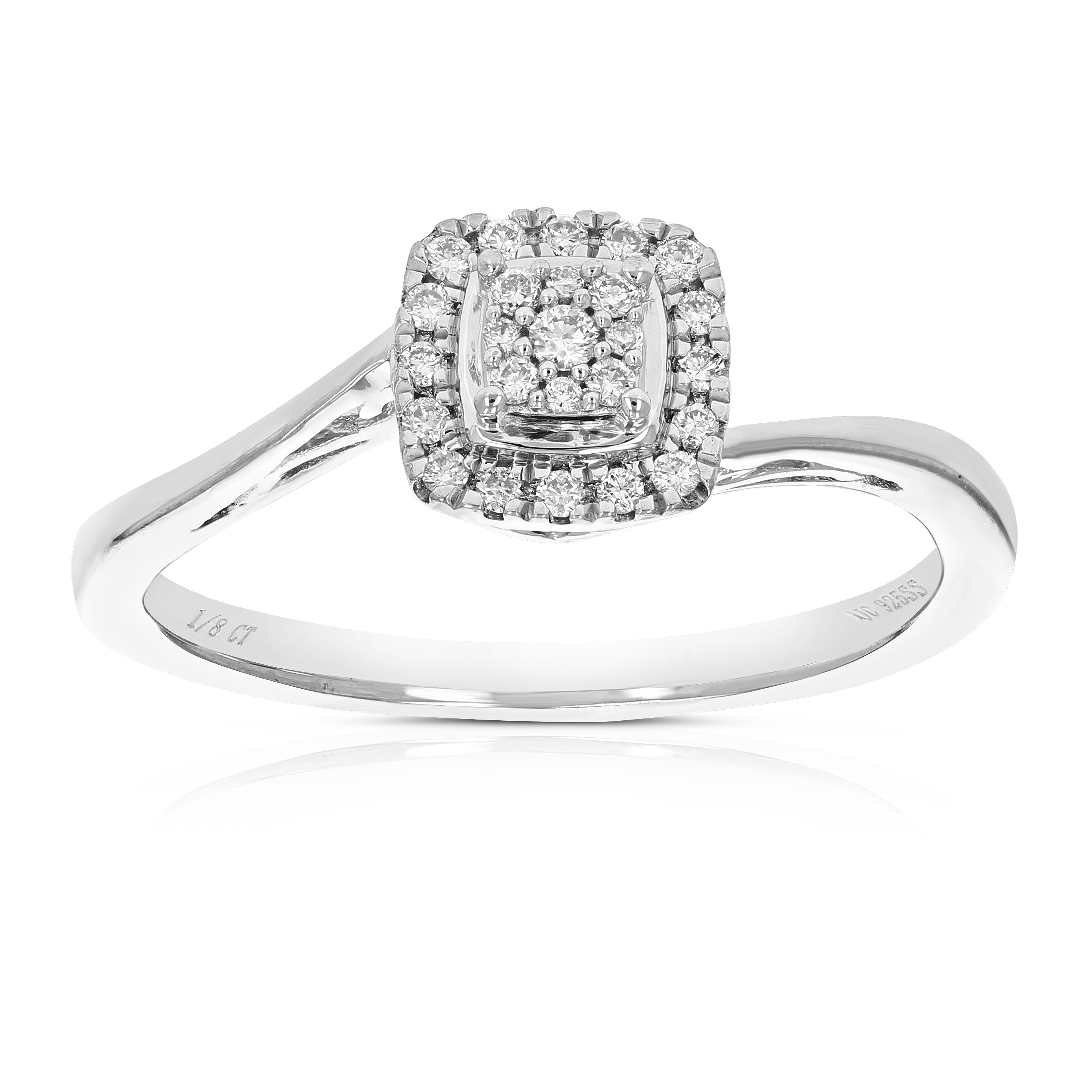 Diamond Cushion Composite Engagement Ring