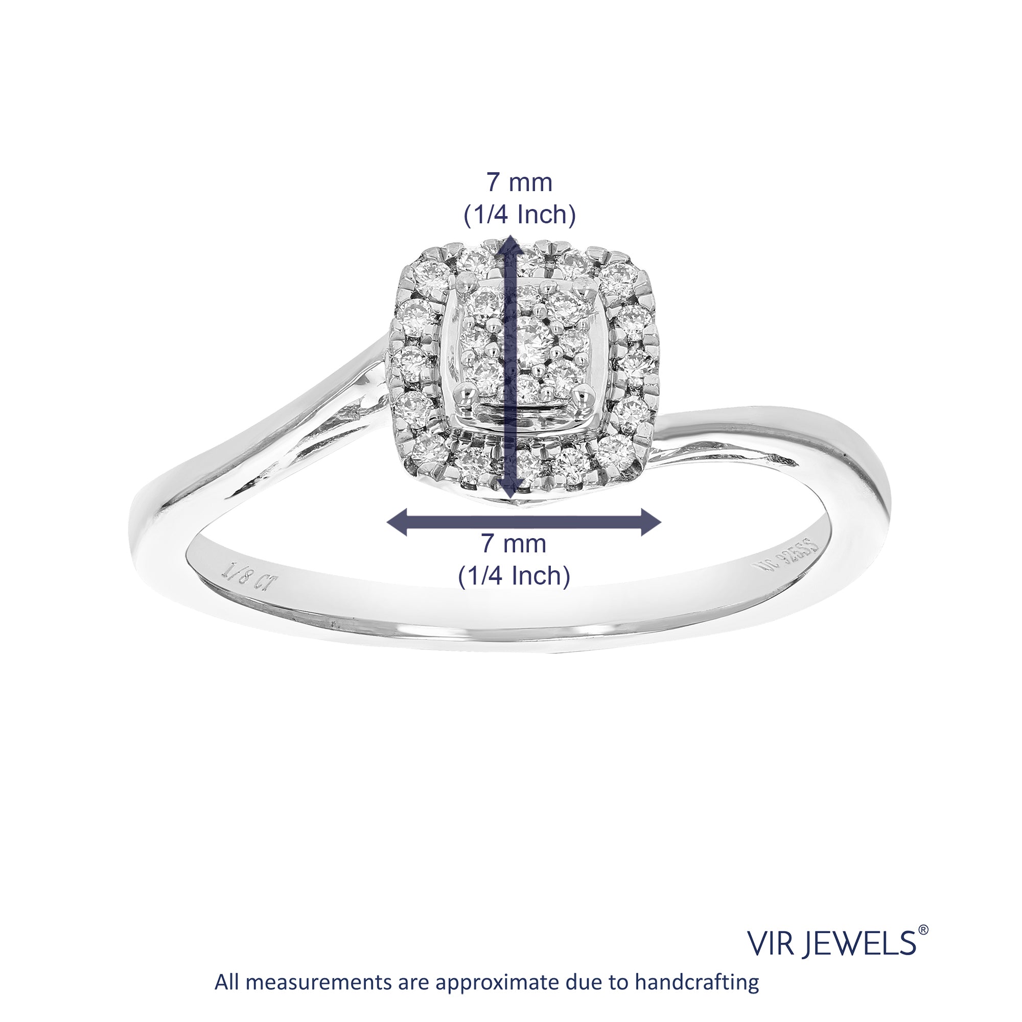 Diamond Cushion Composite Engagement Ring