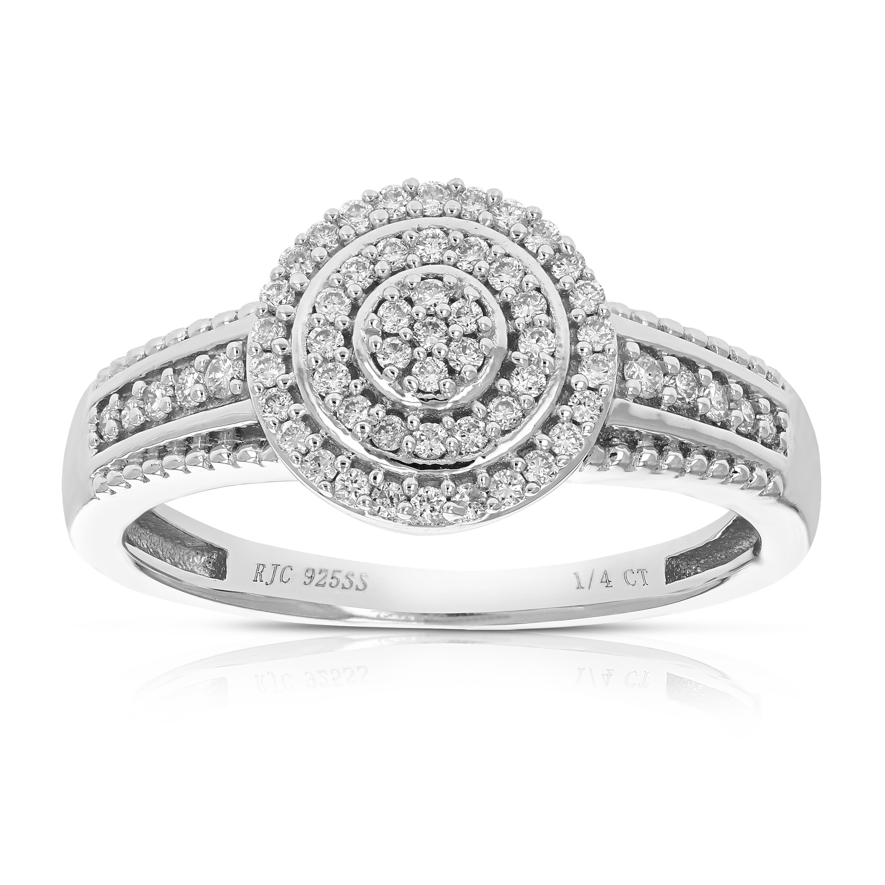 Diamond Round Halo Engagement Ring