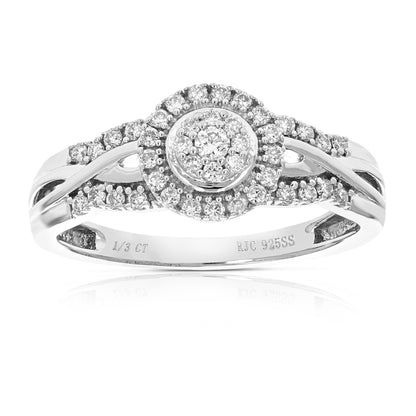 Round Spilt Shank Engagement Ring