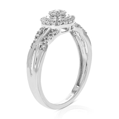 Round Spilt Shank Engagement Ring