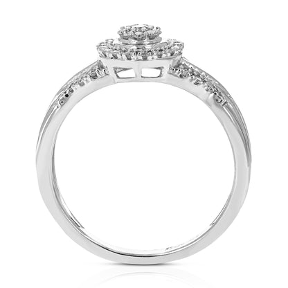 Round Spilt Shank Engagement Ring