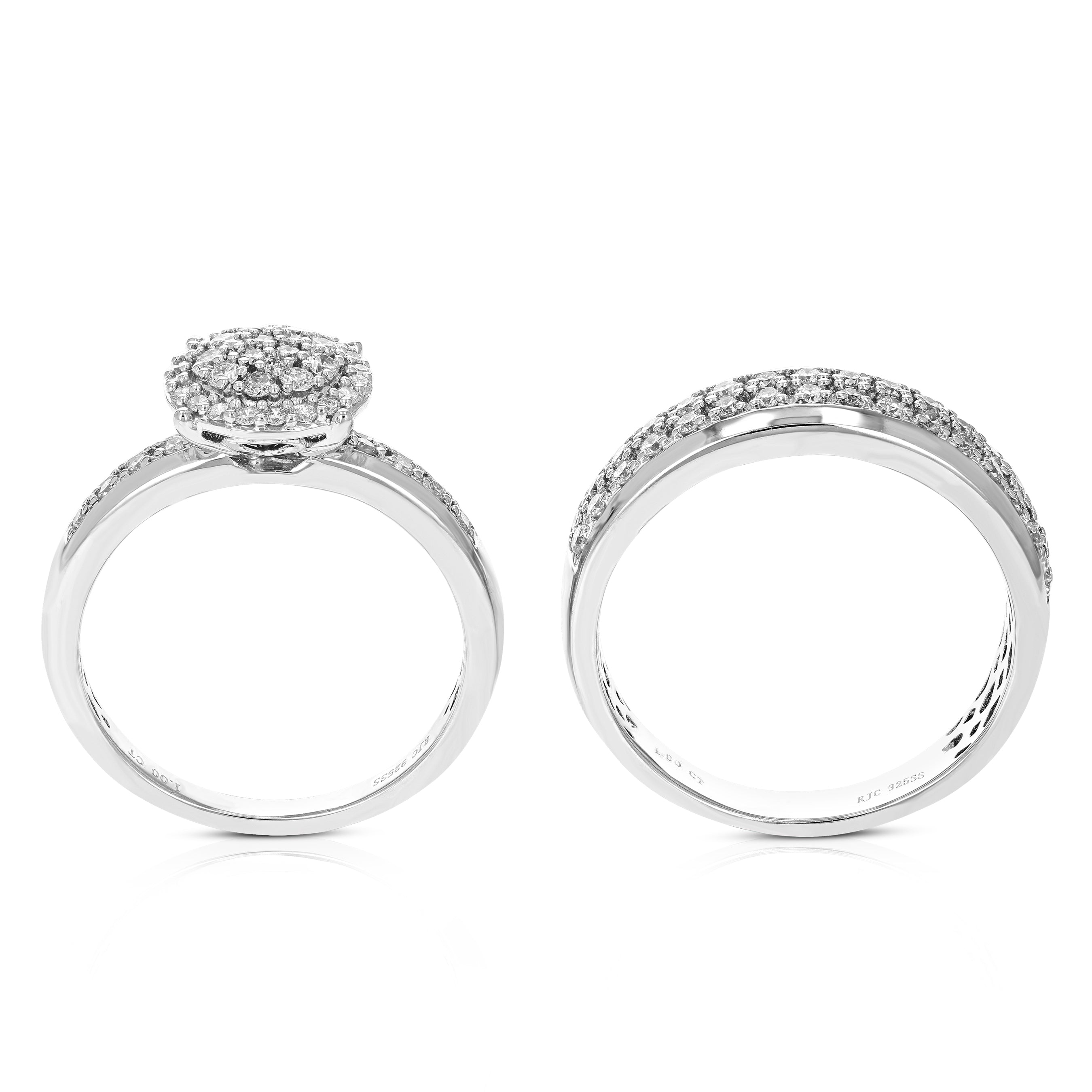 Round Composite Diamond Bridal Set