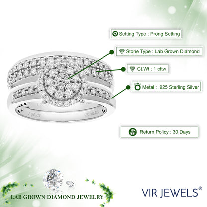 Round Composite Diamond Bridal Set