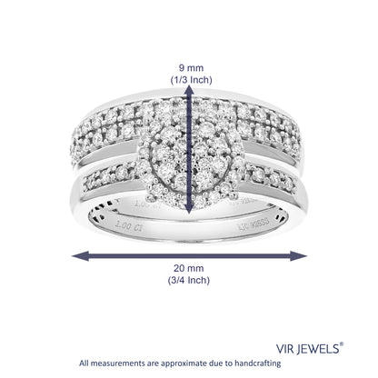 Round Composite Diamond Bridal Set