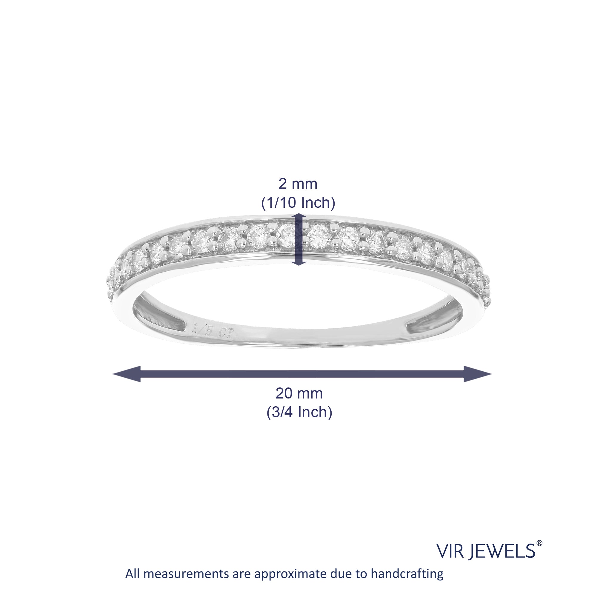 Petite Diamond Wedding Band