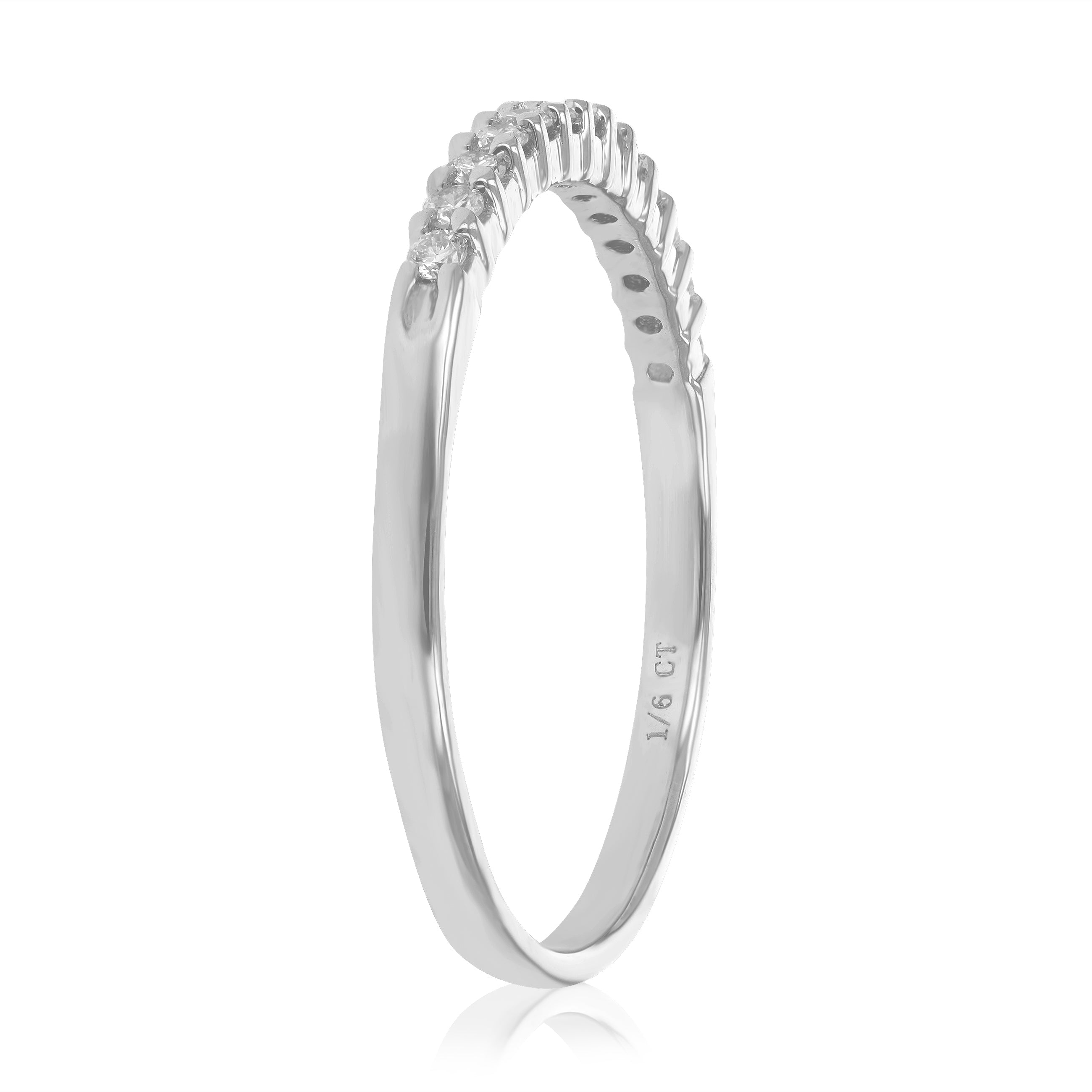 Prong Diamond Wedding Band