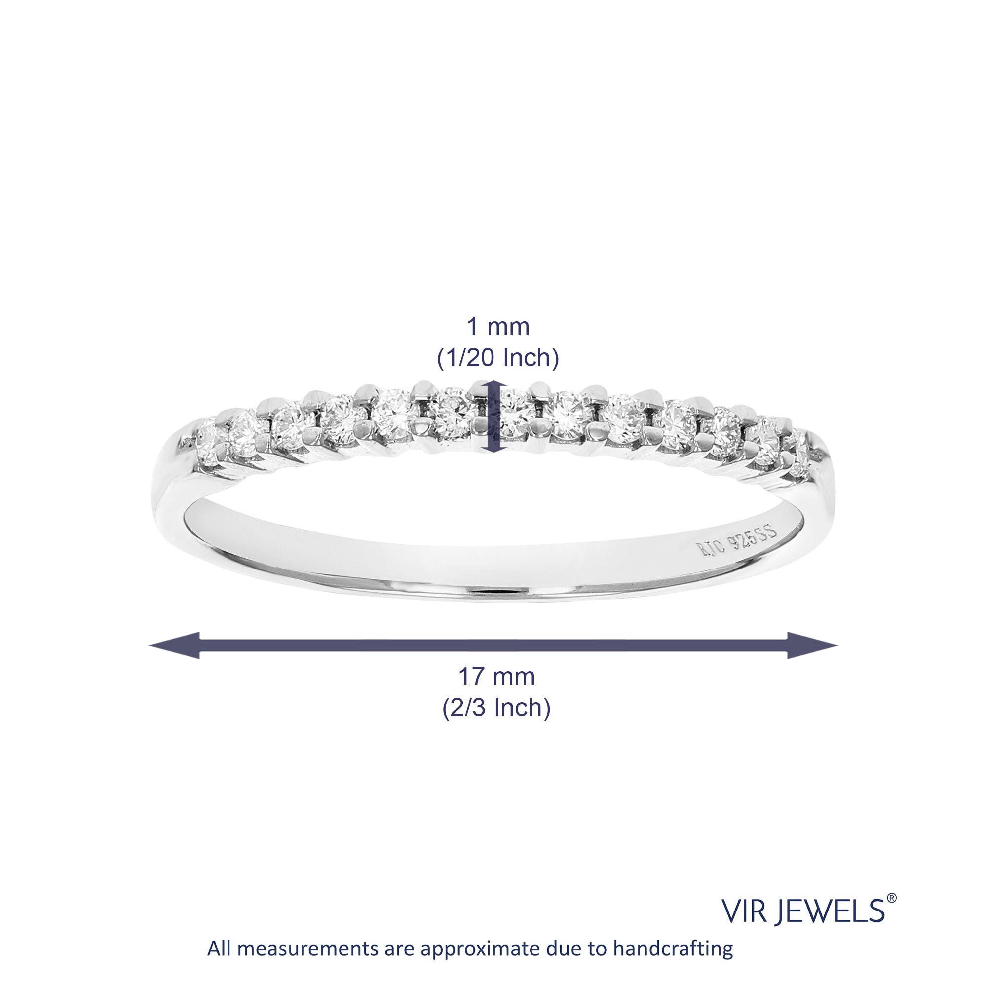 Prong Diamond Wedding Band