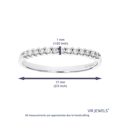 Prong Diamond Wedding Band