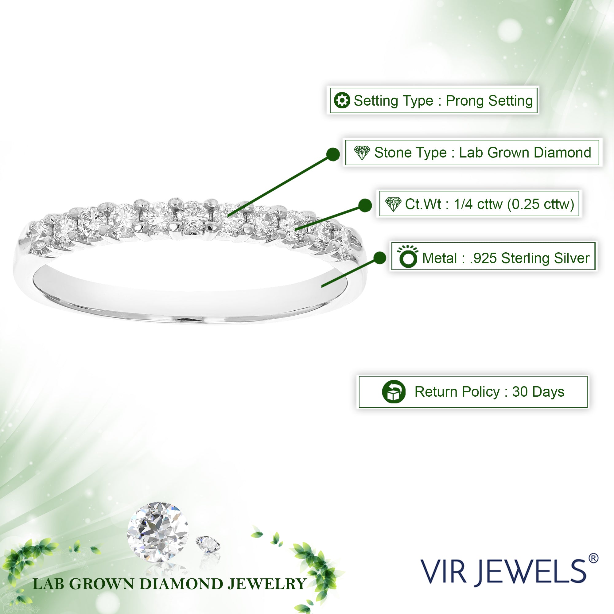 Petite Diamond Wedding Band