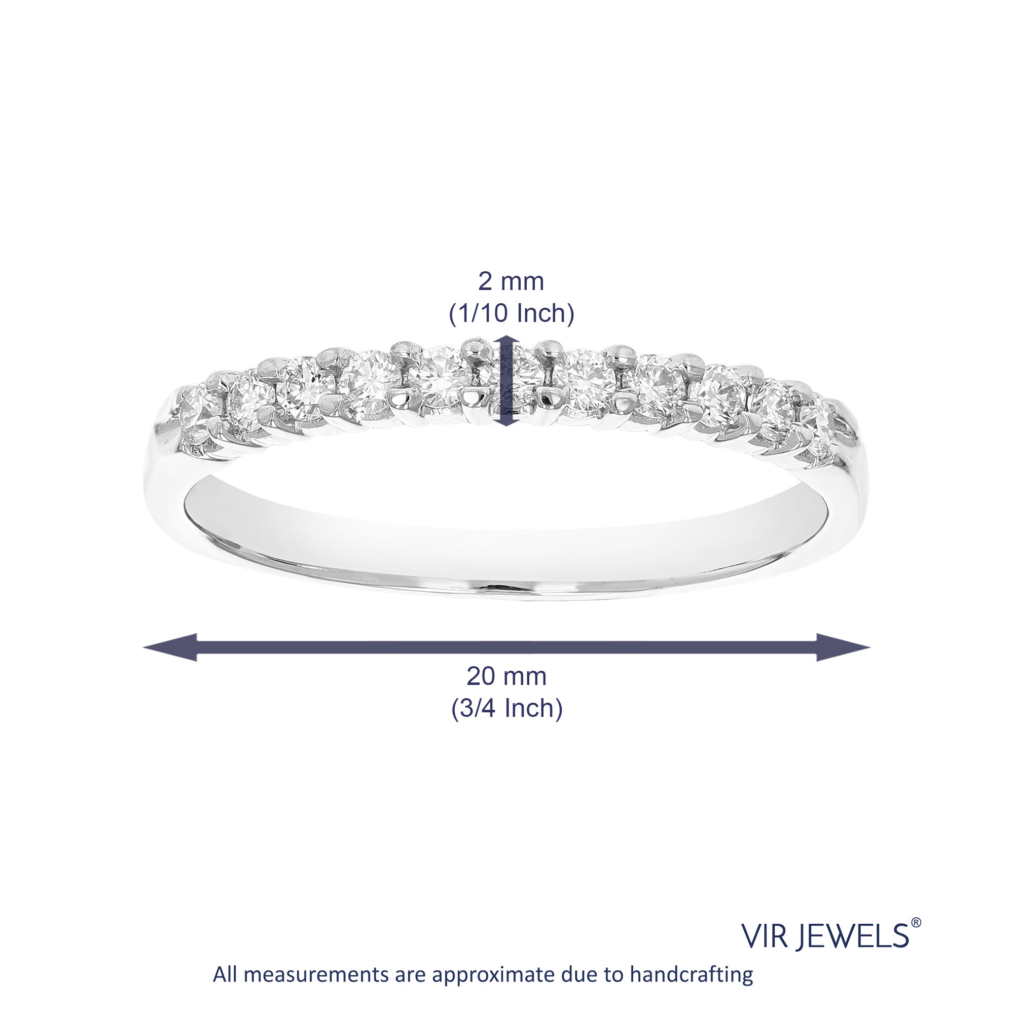 Petite Diamond Wedding Band