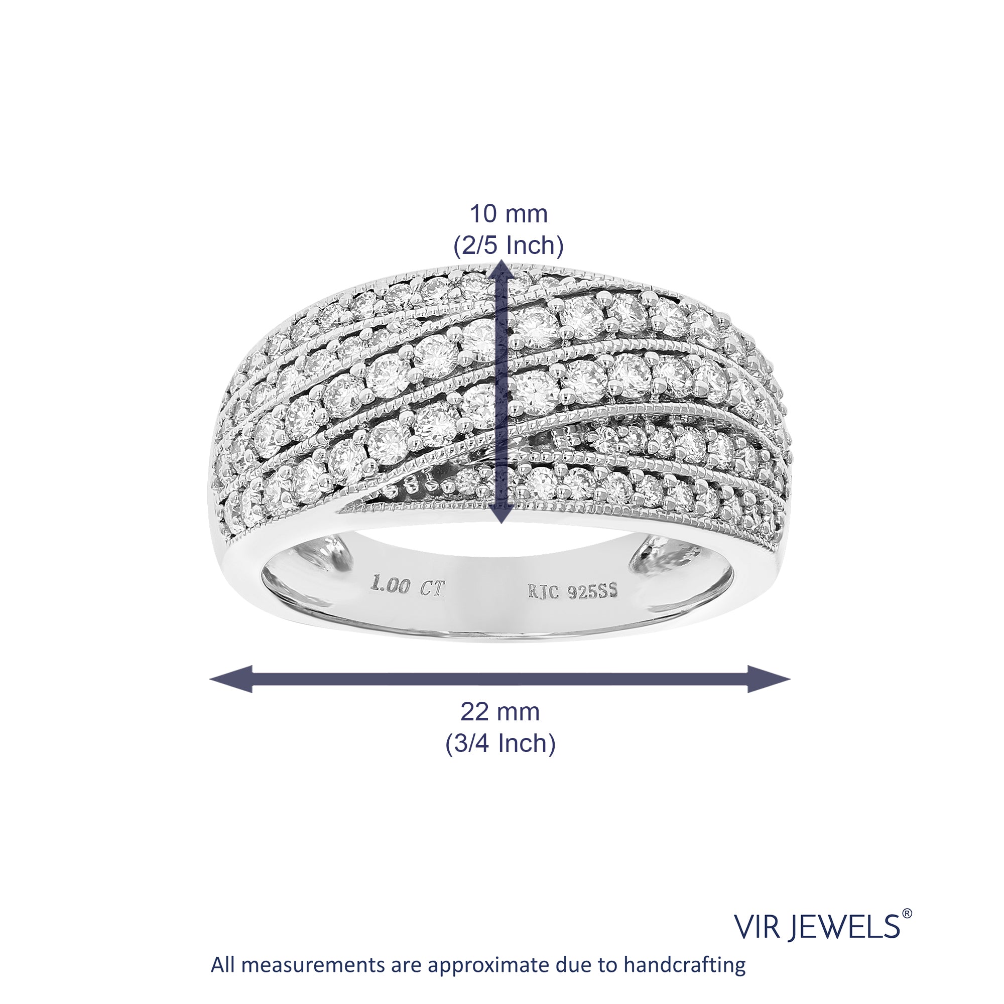 Diamond Multi Layer Wedding Band