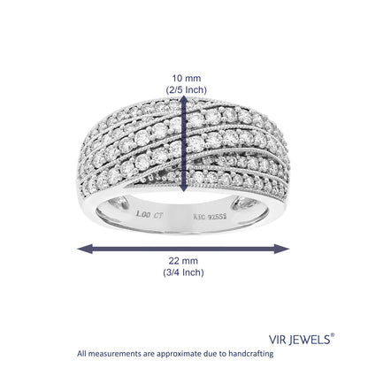 Diamond Multi Layer Wedding Band