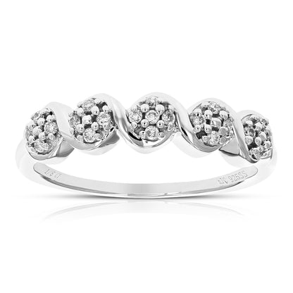 Five Composite Diamond Engagement Ring