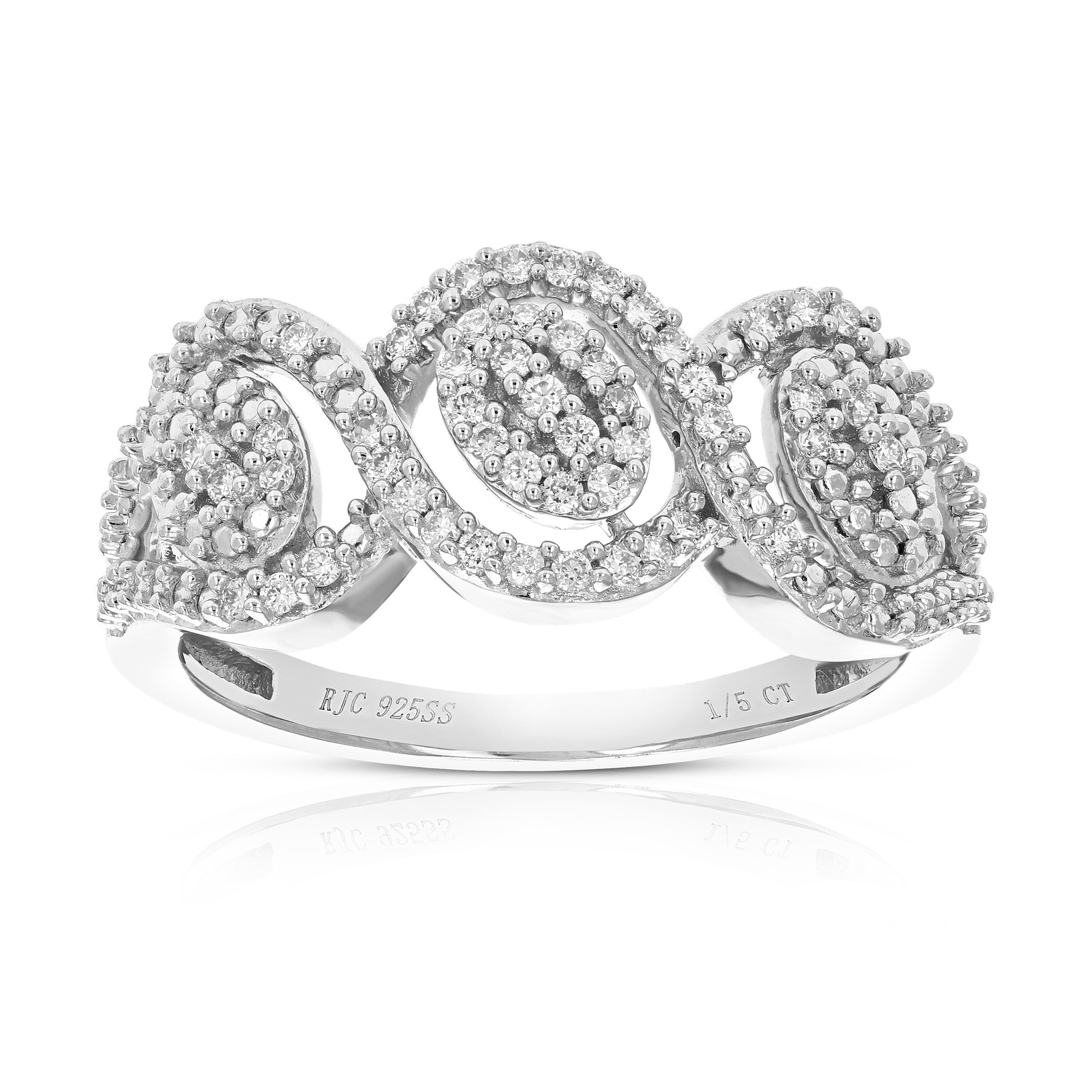 Diamond Leaf Wedding Band