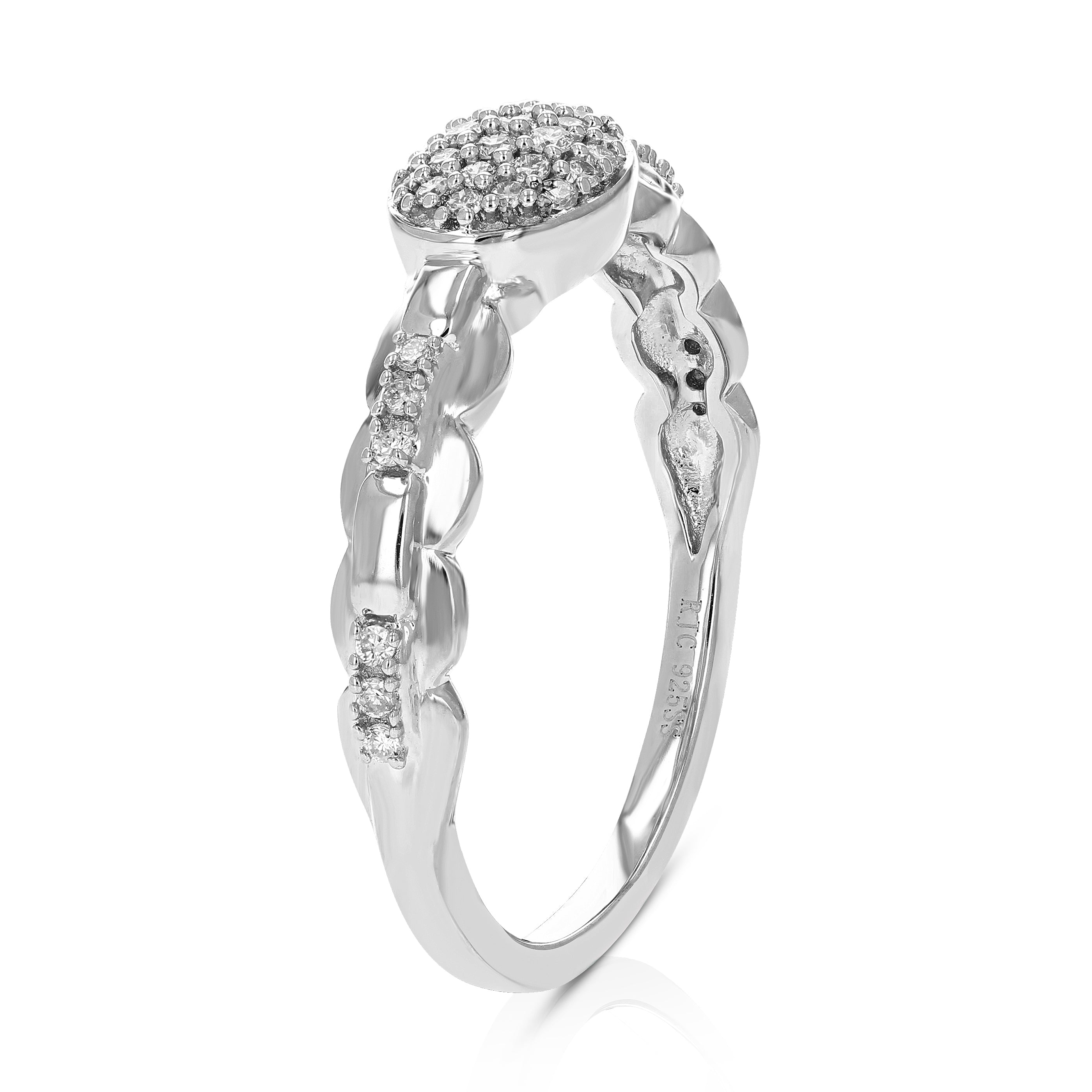 East West Oval Engagement Ring