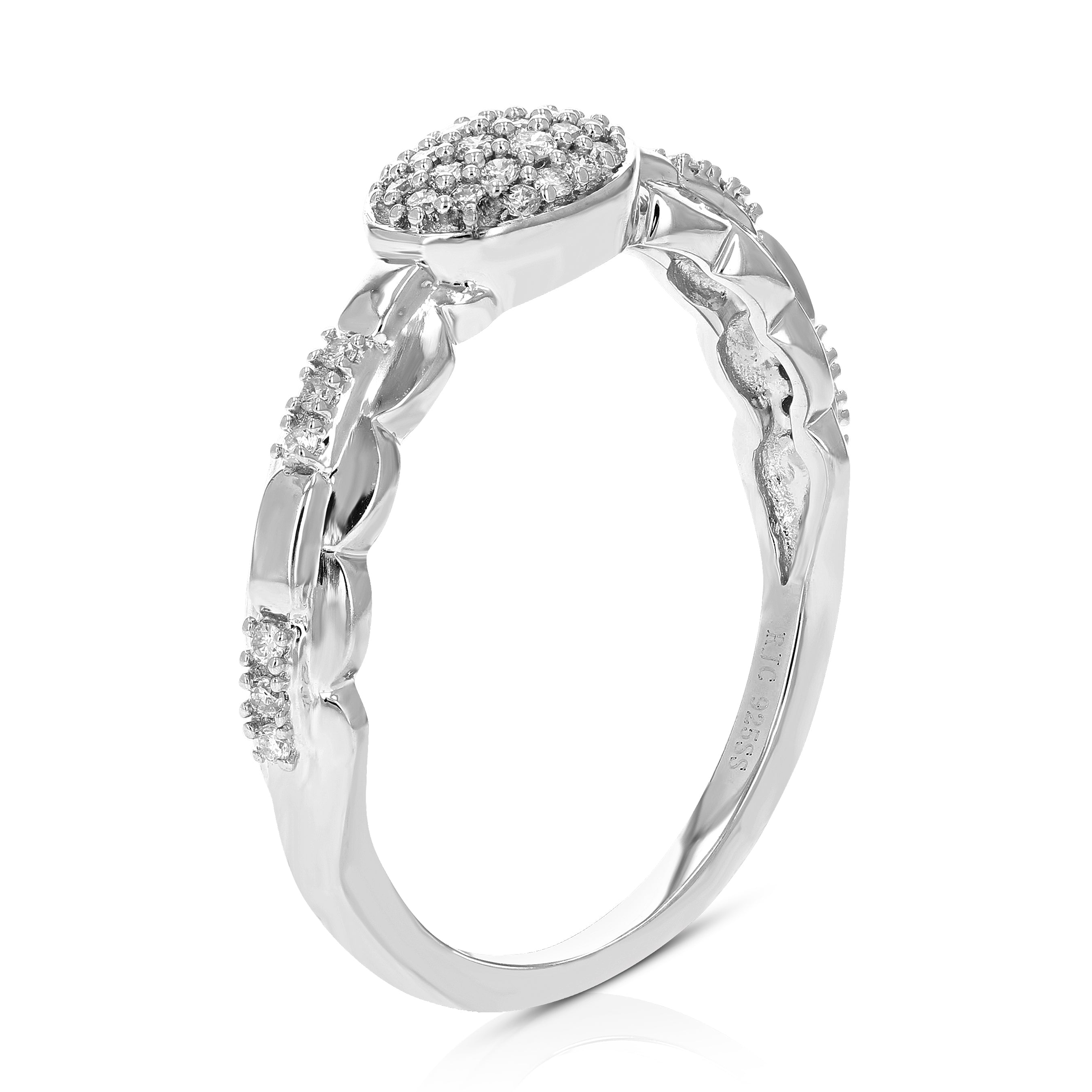 East West Oval Engagement Ring