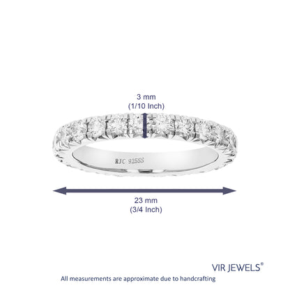 Lab Grown Eternity Wedding Band