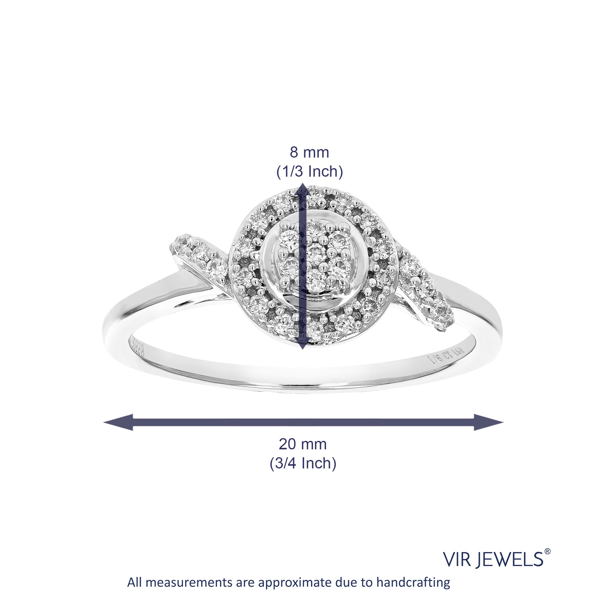 Round Open-End Engagement Ring