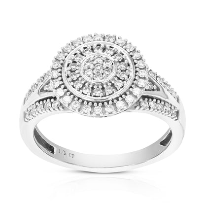 Composite Diamond Engagement Ring