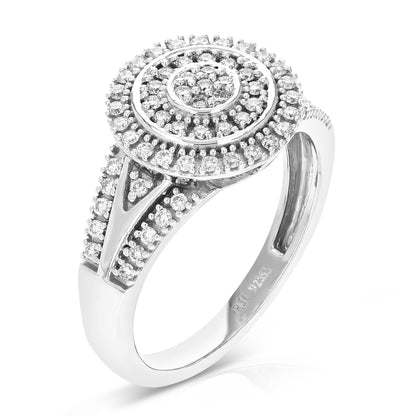 Composite Diamond Engagement Ring