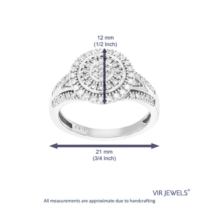 Composite Diamond Engagement Ring