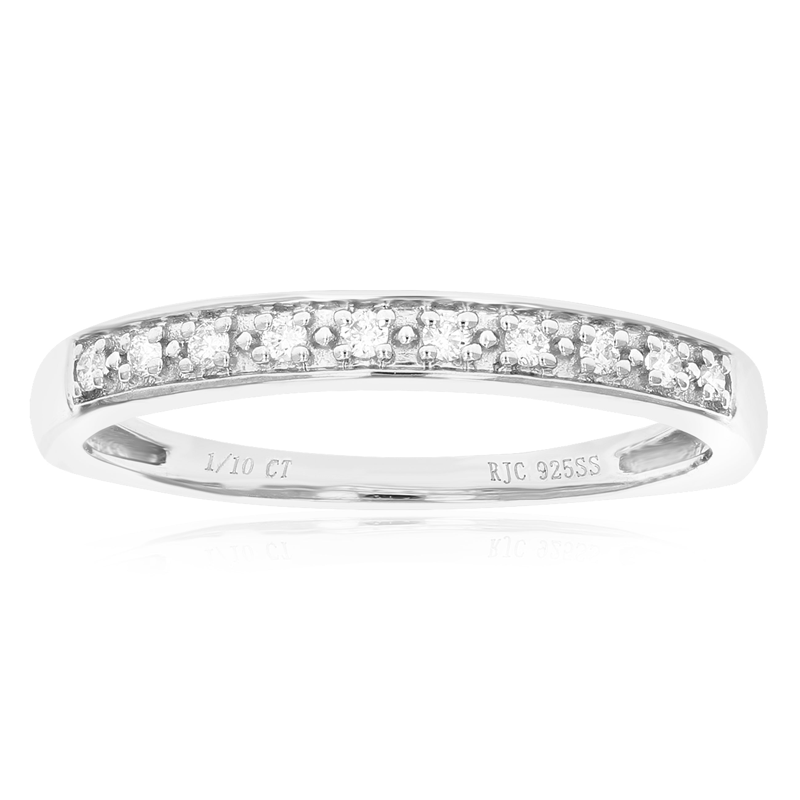 Pave Diamond Wedding Band