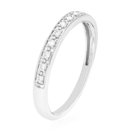 Pave Diamond Wedding Band