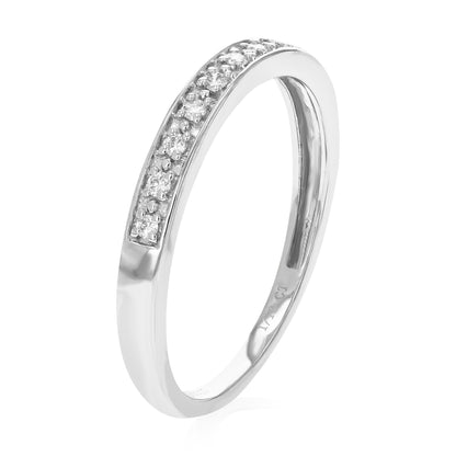 Pave Diamond Wedding Band