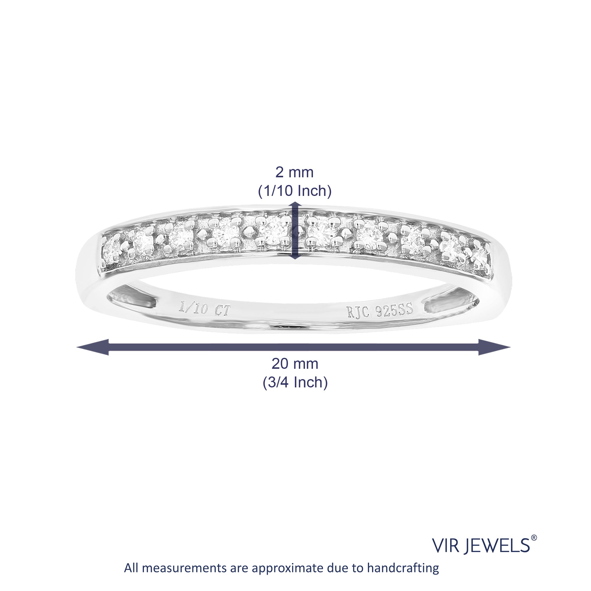 Pave Diamond Wedding Band