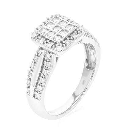 Cushion Spilt Diamond Ring