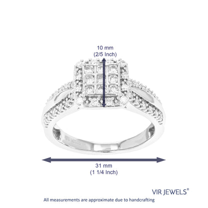 Cushion Spilt Diamond Ring