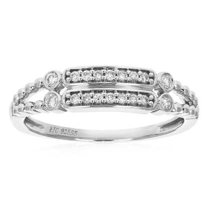 Diamond Two Rope Fashion Ring